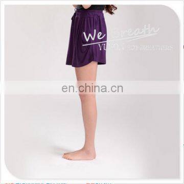 Bamboo Fiber Shorts Pockets on Side Drawstring Waist Homewear photo-5