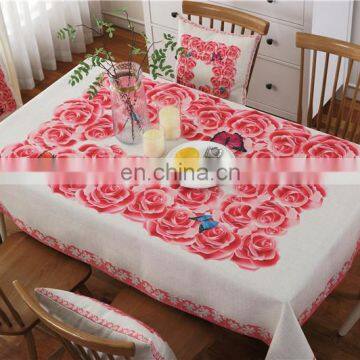 Fashionable Printing Design Linen Christmas Table Cloth