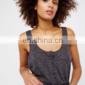 Women Sleeveless Adjustable and Removable Tie at the Waist Comfy Romper photo-3