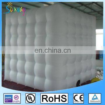 SUNWAY Portable LED Lighting Inflatable Photo Booth Cube Inflatable Adversizing Booth