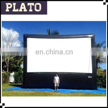 32' inflatable open air cinema screen garden movie screen for film festival