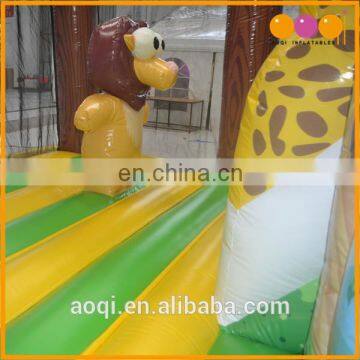 AOQI Cheap Price Safari Park Inflatable Combo Jumper With Slide for Kids photo-5