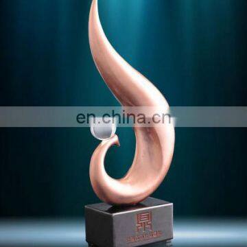 customized metal bronze bowling trophy 2013 made in China