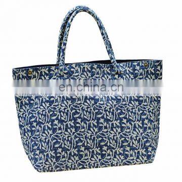 Indian Hand-Block Indigo Vintage Messenger ladies Shoulder Bag Hippie Tote Bag