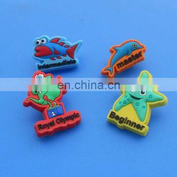 cute aquarium fishes design PVC lapel pins