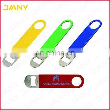 Personalized Hand Held Rubber Coated Stainless Steel Bottle Opener