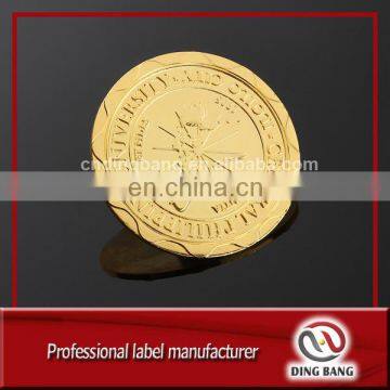 Top quality OEM Factory Eco-friendly Free Type Custom Made Large Size Gold Embossed Coin