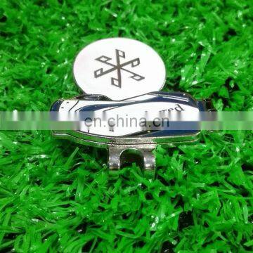 New arrival golf bag shape hat clips with magnetic golf ball marker