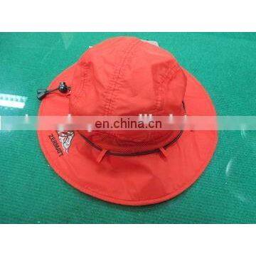 polyester bucket hat with mesh