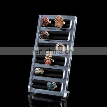 High Quality Clear exquisite acrylic finger ring display stand holder