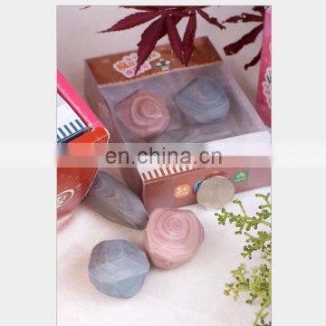 3D Crazy stone erasers PVC box packing