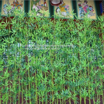 large fiberglass trunk artificial bamboo tree with silk cloth leaves