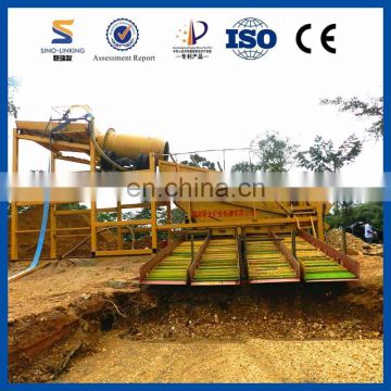 Circular Drum Gold Rotating Screen Gold Mining Wash Plants with Grass Mat