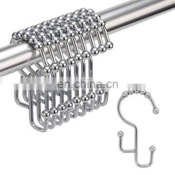 New Design Sliver Metal Shower Curtain hook set 12 Pack