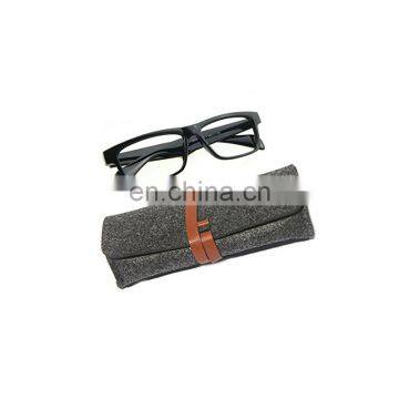 Custom Printing Logo Sunglasses Bags Felt Black Cloth Glasses Bag photo-6