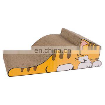 Pet toy product cardboard cat scratcher with cool pet house