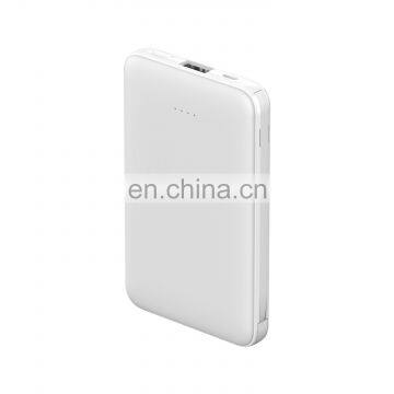 New Special Dual-port Mini 5000mAh Portable Power Bank With Built-in Charging Cable