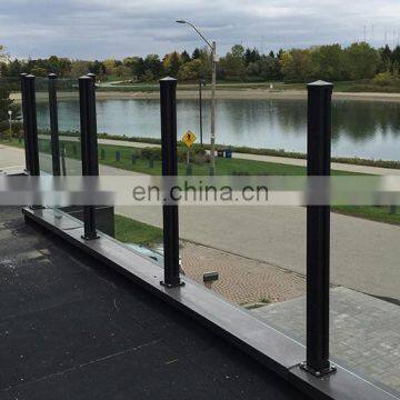 Balcony application aluminium glass fence