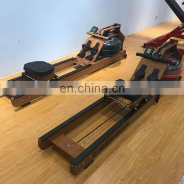 2018 Gym Fitness Equipment Stable Wood Water Rower/ Classical Rowing Machine