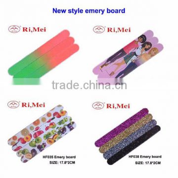 emery board fruit print nail file for manicure & pedicure