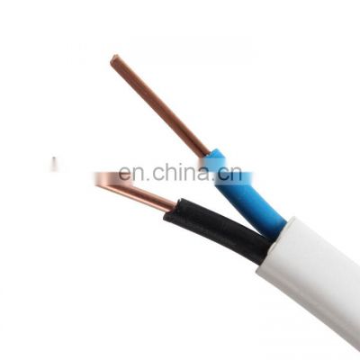 Pay Later high quality pvc insulation material stranded and solid 6mm twin and earth flat cable