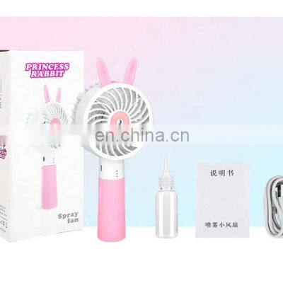 New Product Ideas 2020 Usb Handheld Charging Cooling Air Mist Fan With Spray photo-4