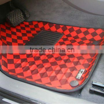 hot sale houndstooth PVC 3D car mat