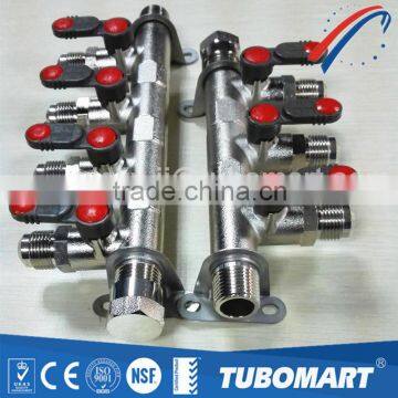 Good quality brass gas manifolds for gas pipe