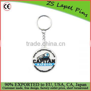 Round shape custom metal key chains