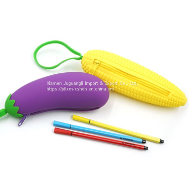 Silicone Fruit Pencil Bag