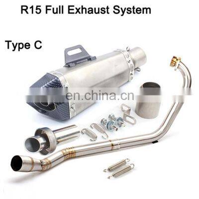 Factory Motorcycle Exhaust Systems For Yamaha R15 V1 Exhaust Pipe YFZ R15 V2 Header Pipe Exhaust R15 V1 V2 Downpipe photo-3