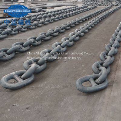 China 100mm marine anchor chain supplier ship anchor chain factory