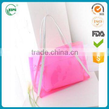 Colorful Pvc Plastic Bag With Handles photo-3