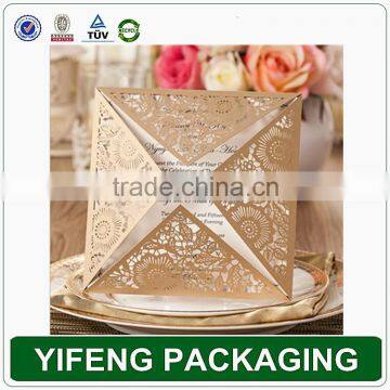 Fancy Luxurious 3d Laser Cut Wedding Invitation Card photo-2