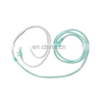 Medical Grade PVC Adult Nasal Breathing Airway Tubes Oxygen Cannula for Patient photo-4