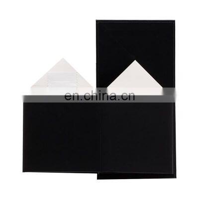 Custom Black Small Cube Single Candle Retail Packing Magnetic Gift Box With Ribbon photo-4