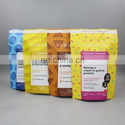 Heat Seal Zipper Vegan Coconut Jerky Doypack Packaging Natural Oilive Coconut oil Food Sachet