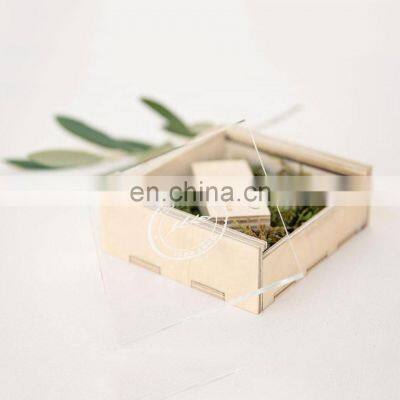 wholesale fancy beech birch pine custom wooden crate gift boxes with sliding lid