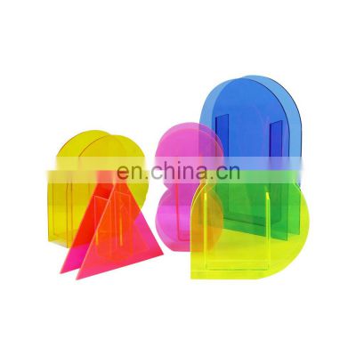 Deco Acrylic Vase Rainbow Series Acrylic Flower Vase for Home Wedding