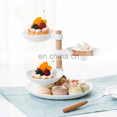 4-Layer Living Room Household Snacks Melon Fruit Tray Removable Plastic Candy Snack Tray