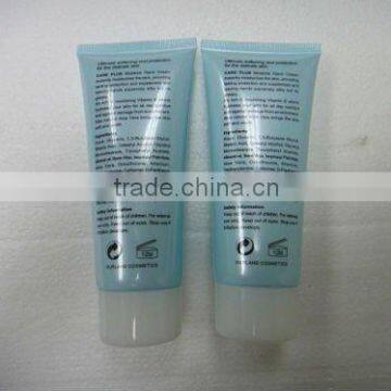 Guangzhou silk screen printing plastic tube for cosmetic packaging offset printing screw cap