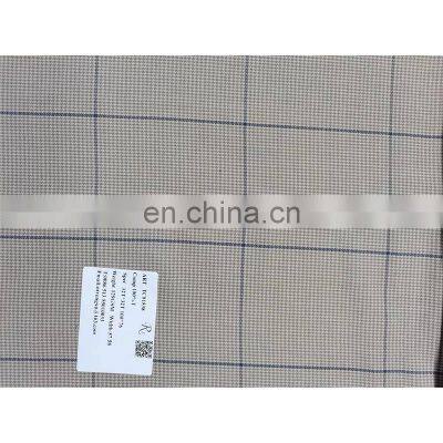 Factory Direct Supply Wrinkle Resistant Stretch 100% Polyester Check Blouse Fabric