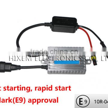 Fast start, repid start with 1 second HID ballast 12V 35W, less than 1% defective rate, 1 year warranty