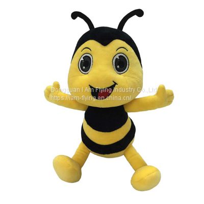 Factory Directly New design Custom Cute Soft Cartoon Stuffed Animal Plush Toy Bee