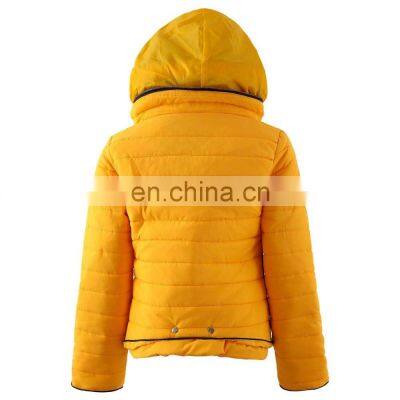High Quality Custom Design Ladies Quilted Zipp Off Sleeve Winter Puffer Hoody Jacket for Women photo-4