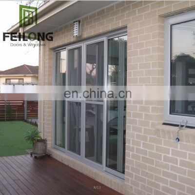 Balcony living room office security door aluminium glass doors sliding patio french sliding glass doors