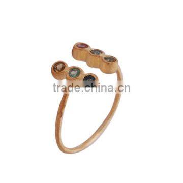 Multi stones Silver Ring