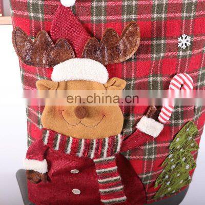 Christmas Decoration Folding Colors Wholesale Printing Party Events Luxury Wedding Dining Room Cover Chair photo-3