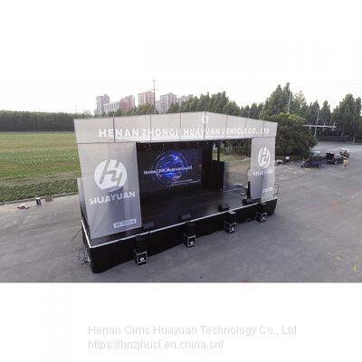 HUAYUAN T255-6 Hydraulic Outdoor Mobile Stage Truck for Concert Events photo-4