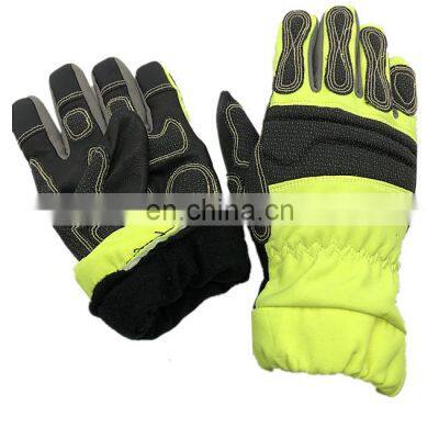 Firefighter Rescue Fire Resistant Heat Insulation Protection Sheepskin Safety Firemen Working Gloves photo-5